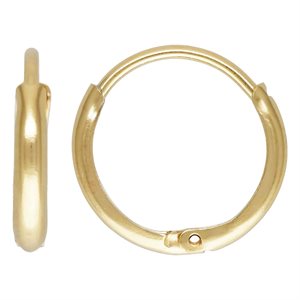 12.0mm Round Huggie Hoop Earring