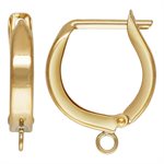 12.0mm Horseshoe Huggie Earring w / Ring
