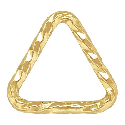Triangle Sparkle Jump Ring 0.64x5mm Closed