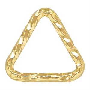 Triangle Sparkle Jump Ring 0.64x5mm CL