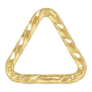 Triangle Sparkle Jump Ring 0.64x5mm CL