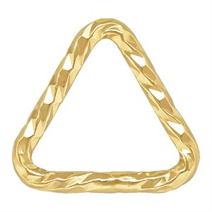 Triangle Sparkle Jump Ring 0.64x5mm Closed