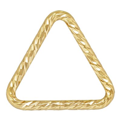 Triangle Sparkle Jump Ring 0.76x7.6mm Closed