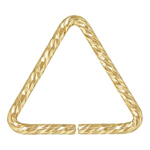 Triangle Sparkle Jump Ring 0.89x10mm