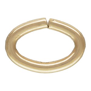 Oval Jump Ring 22ga 0.64x3.0x4.6mm