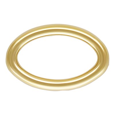 Closed Oval Jump Ring 22ga 0.64x3.5x5.3mm Closed Oval Jump Ring 22ga 0.64x3.5x5.3mm