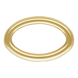 Closed Oval Jump Ring 22ga 0.64x3.5x5.3mm