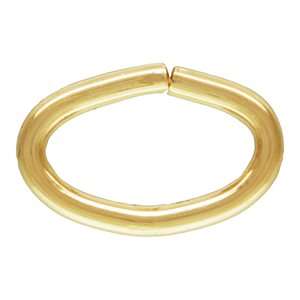 Oval Jump Ring 22ga 0.64x3.5x5.3mm