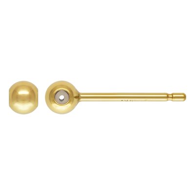 3.0mm Bead w / Post (0.5mm ID Silicone) 3.0mm Bead w / Post (0.5mm ID Silicone)