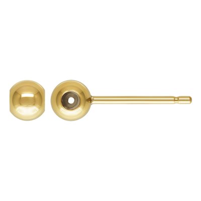 4.0mm Bead w / Post (0.5mm ID Silicone) 4.0mm Bead w / Post (0.5mm ID Silicone)