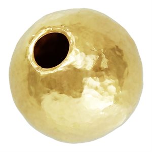 5.0mm Hammered Bead 1.3mm Hole