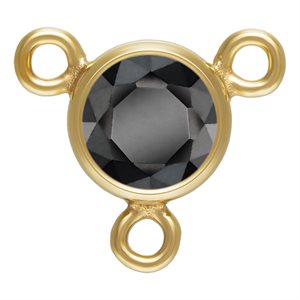 4.0mm Black 3A CZ Bezel Y Connector