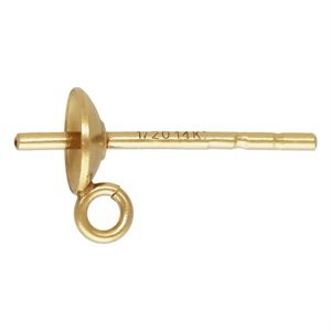 4.0mm Pearl Cup w / DN Post and Ring