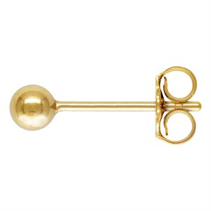 3.0mm Ball Earring w / Earring Back