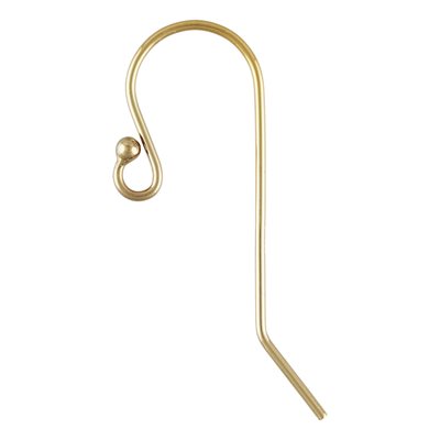 Ball End Ear Wire 12.0x25.0mm (0.66mm) Ball End Ear Wire 12.0x25.0mm (0.66mm)