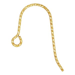 Sparkle French Ear Wire .025" (0.64mm)
