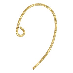 Sparkle Bass Clef Ear Wire .028" (0.71mm)