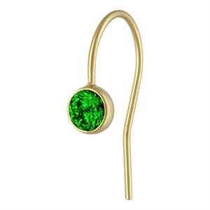 4.0mm Green 3A CZ Ear Wire