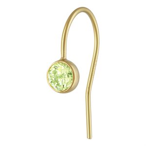 4.0mm Lime 3A CZ Ear Wire