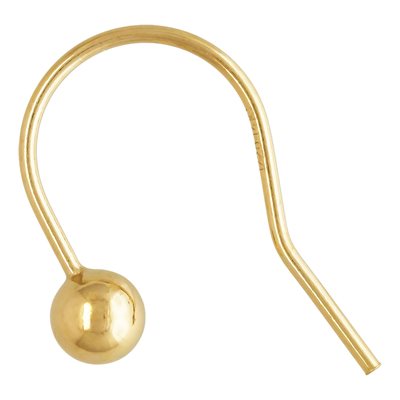 Ear Wire w / 4.0mm Ball (0.76mm) Ear Wire w / 4.0mm Ball (0.76mm)