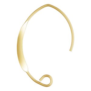 V Shape Flattened Earwire