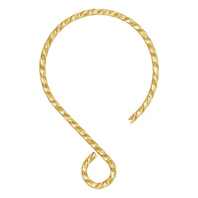 18x26mm Sparkle Balloon Ear Wire (0.81mm)