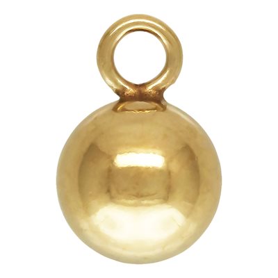 5.0mm Ball Drop w / 2.5mm Jump Ring 5.0mm Ball Drop w / 2.5mm Jump Ring