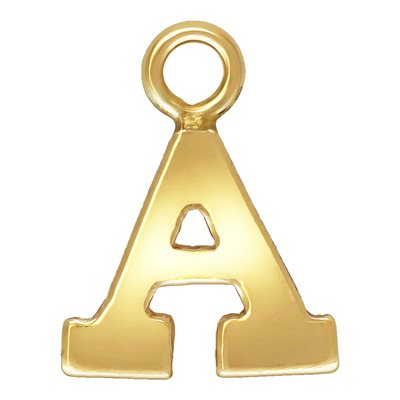 Block Letter 'A' Charm (0.5mm Thick) Block Letter 'A' Charm (0.5mm Thick)