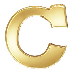 Block Letter 'C' Stamping (0.5mm Thick)