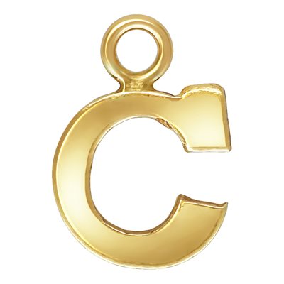 Block Letter 'C' Charm (0.5mm Thick)
