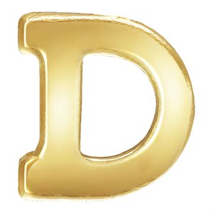 Block Letter 'D' Stamping (0.5mm Thick)