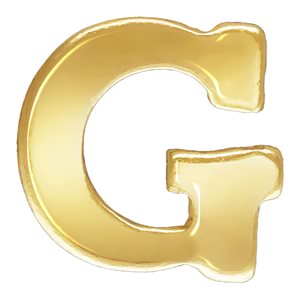 Block Letter 'G' Stamping (0.5mm Thick)