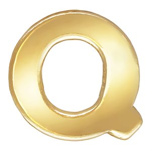 Block Letter 'Q' Stamping (0.5mm Thick)