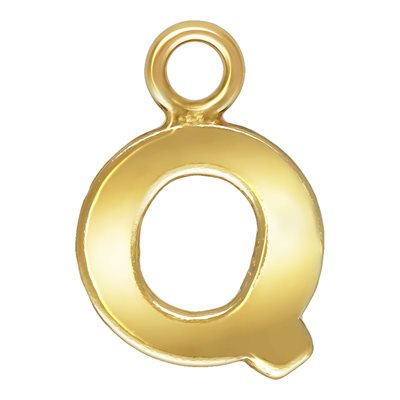 Block Letter 'Q' Charm (0.5mm Thick)