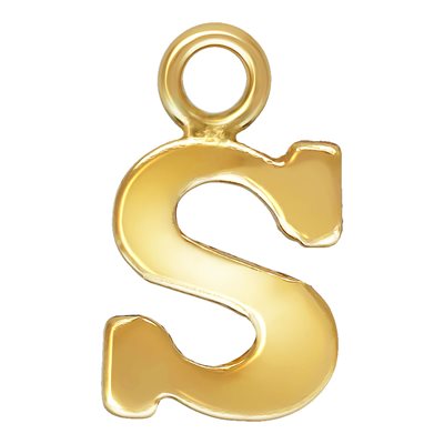 Block Letter 'S' Charm (0.5mm Thick) Block Letter 'S' Charm (0.5mm Thick)