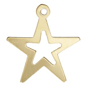 14.0mm Cutout Star Charm