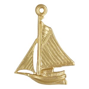 15.0x17.0mm Sailboat Charm