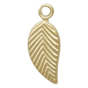 5.0x10mm Leaf Charm (Left)