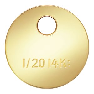 Round Quality Tag (4.0mm) 0.9mm Hole