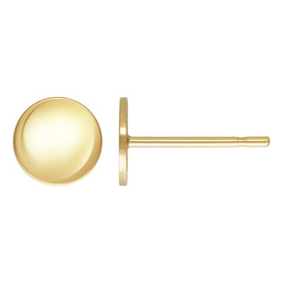 6mm Round Disc Post Earring 6mm Round Disc Post Earring