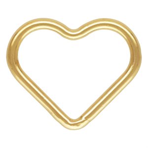 7.3mm Heart Jump Ring Closed