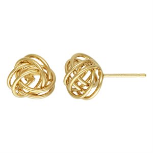 10.0mm Open Knot Post Earring