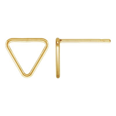 7.6mm Triangle Edge Post Earring 7.6mm Triangle Edge Post Earring