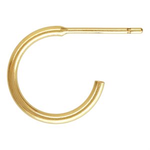 12.0mm 3 / 4 Hoop Post Earrings