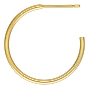 20.0mm 3 / 4 Hoop Post Earrings