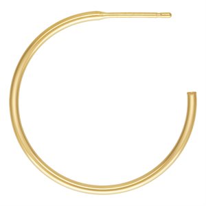 25.0mm 3 / 4 Hoop Post Earrings