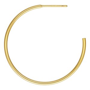 30.0mm 3 / 4 Hoop Post Earrings