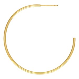 38.0mm 3 / 4 Hoop Post Earrings