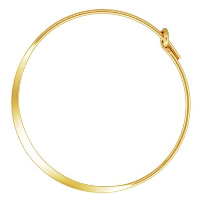 0.70x25.0mm Flattened Wire Hoop 0.70x25.0mm Flattened Wire Hoop