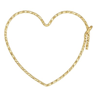 23.0x25.0mm Sparkle Heart-Shaped Hoop 23.0x25.0mm Sparkle Heart-Shaped Hoop